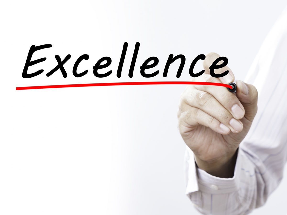 picture of excellence sign